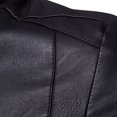 thumbnail image 4 of Leather Motorcycle Jacket Mens Fashion Leather Plus Fleece Jacket Motorcycle Jacket Warm Leather Jacket, 4 of 4