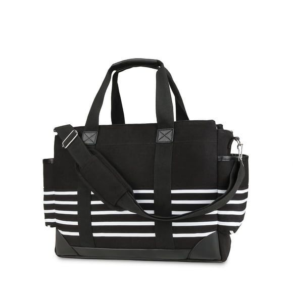 SPEKSEE Sac Maman en Toile Grande Capacité - Fourre-Tout de Maternité Multifonction Imperméable avec Bandoulière et Fonction de Suspension pour Poussette