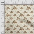 thumbnail image 2 of oneOone Viscose Chiffon Brown Fabric Text Craft Projects Decor Fabric Printed By The Yard 42 Inch Wide, 2 of 5