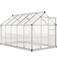 thumbnail image 1 of Outsunny Greenhouse, Walk-In Hot House, Clear PC Board with Sliding Door, 1 of 10