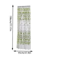 thumbnail image 2 of Bargain Violete Peony Sheer Curtain Window Voile Drape Valance 1 Panel Fabric, 2 of 9