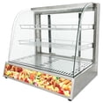 thumbnail image 3 of PreAsion Présentoir de Comptoir Commercial à 3 Niveaux pour Réchauffer les Aliments, Réchauffeur de Pizza avec Éclairage LED, Température Réglable 110V, 3 of 11