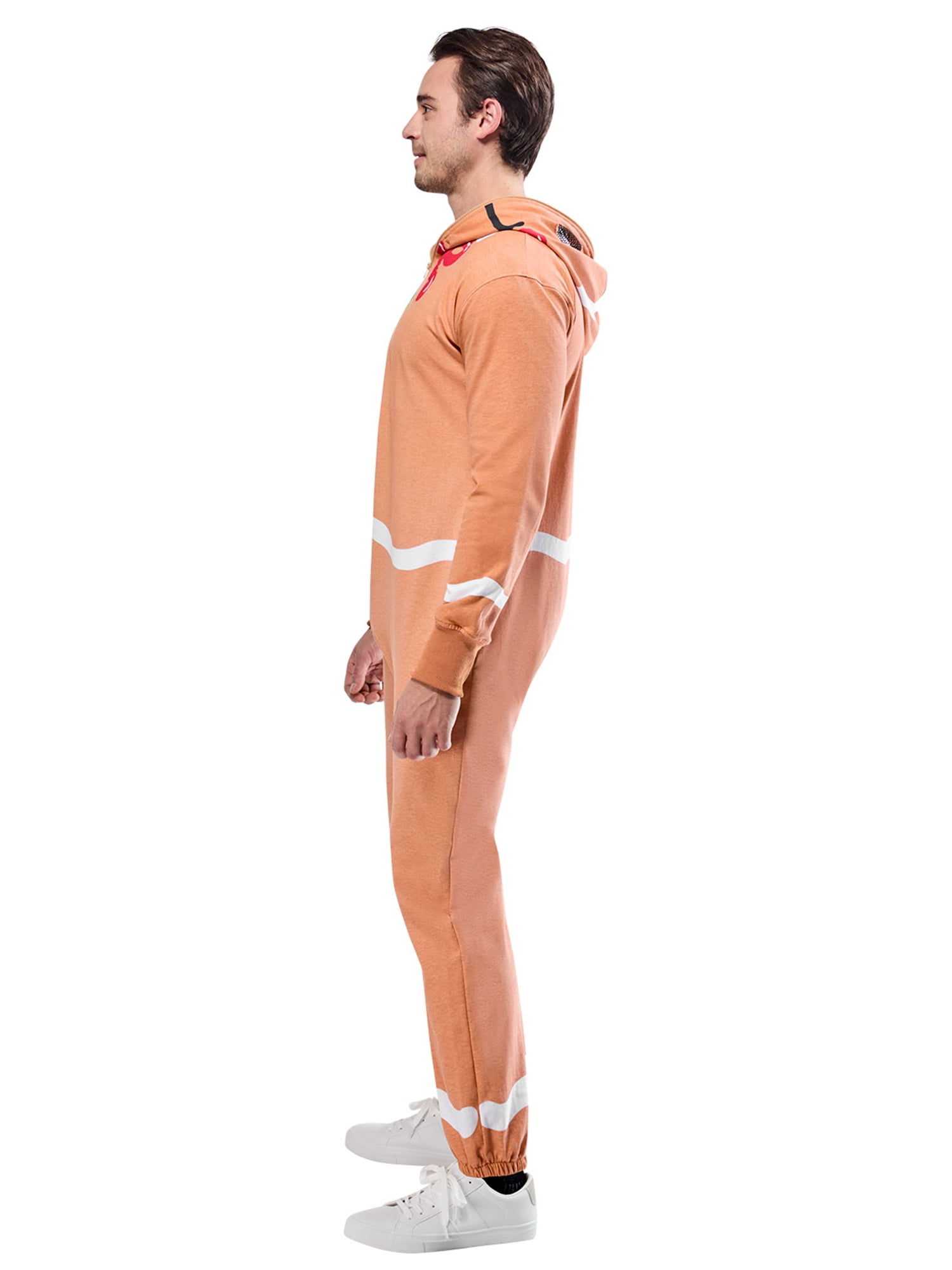 Costume Zipsters Masked-Up de Bonhomme en Pain d’Épice pour Adultes par Rubies, Hommes