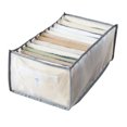 thumbnail image 1 of Wardrobe Clothes Organizer Closet Storage Baskets Storage Bins Wardrobe Clothes Foldable Save Space Clothing Storage Bins Containers for Bedroom Dorm Room, 1 of 9
