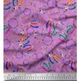 thumbnail image 1 of Soimoi Silk Fabric Wreath & Dream Catcher Home Decor Fabric Prints by Yard 42 Inch Wide, 1 of 3