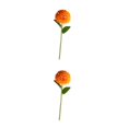 thumbnail image 3 of Baohd 1/2/3/5 10pack/lot Realistic Appearance Artificial Flower For Party Decor And Home Decor Orange 2PCS, 3 of 6