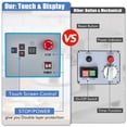 thumbnail image 3 of Commercial 10.5QT Dough Mixer,Food Mixer Machine 650W Dual-Rotation Kneading with Touchscreen Timer & Safety Shield, for Bakeries, Pizza Restaurants, Commercial Kitchens, 3 of 8