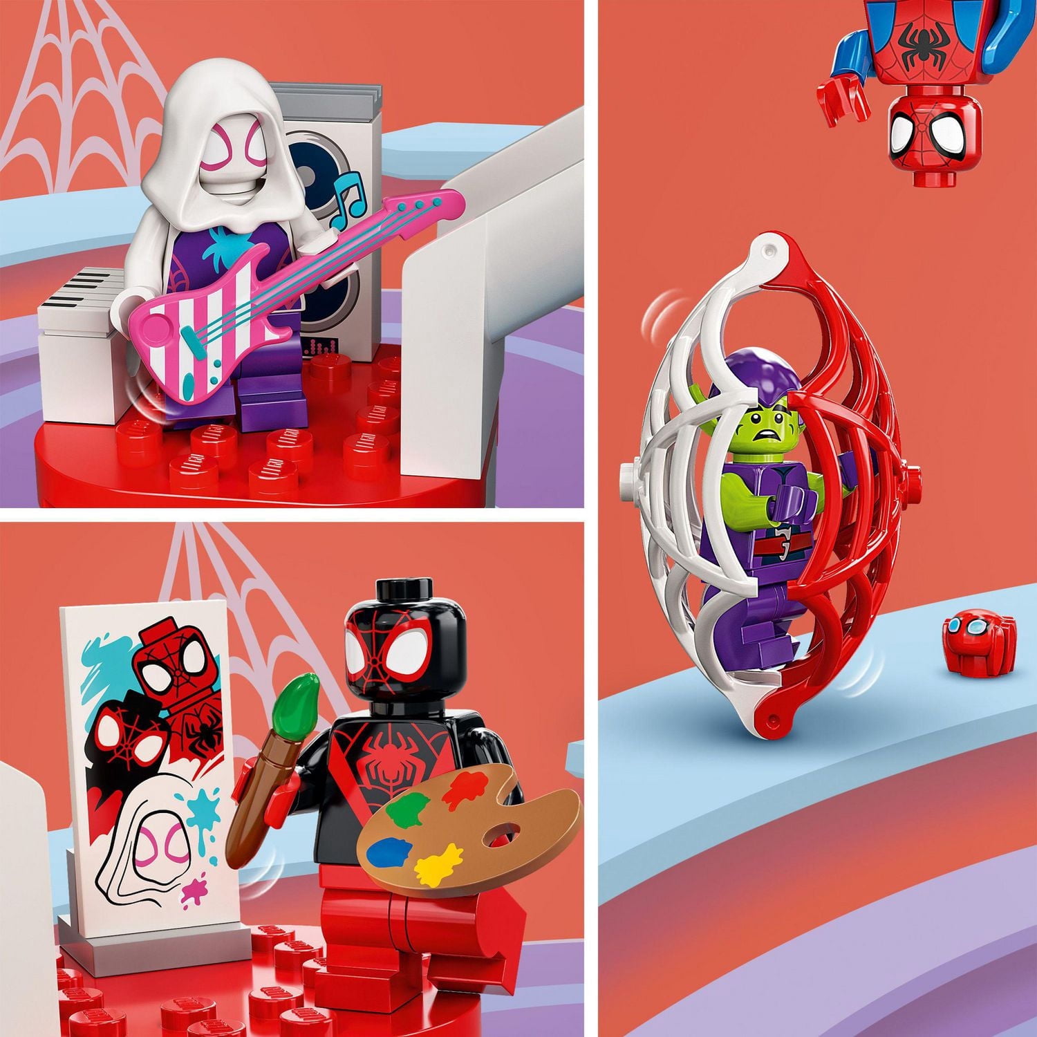 LEGO Marvel Spider-Man et ses amis extraordinaires Le repaire en toile de Spider-Man 10784 (155 pièces)