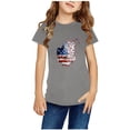 thumbnail image 2 of TopLLC Manches Courtes Col Rond Blouses & Chemises Chemises pour Enfants T-Shirt Graphique Manches Courtes Col Rond Crop Top pour 3-14 Ans Filles et Garçons T-Shirt Tee Blouse Fille, 2 of 4