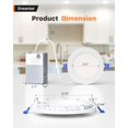thumbnail image 5 of Ensenior 12 Pack 4 Inch LED Recessed Ceiling Light Dimmable 5000K Daylight 750LM 9W 120V High Brightness Canless Wafer Downlight - ETL&FCC&IC, 5 of 5