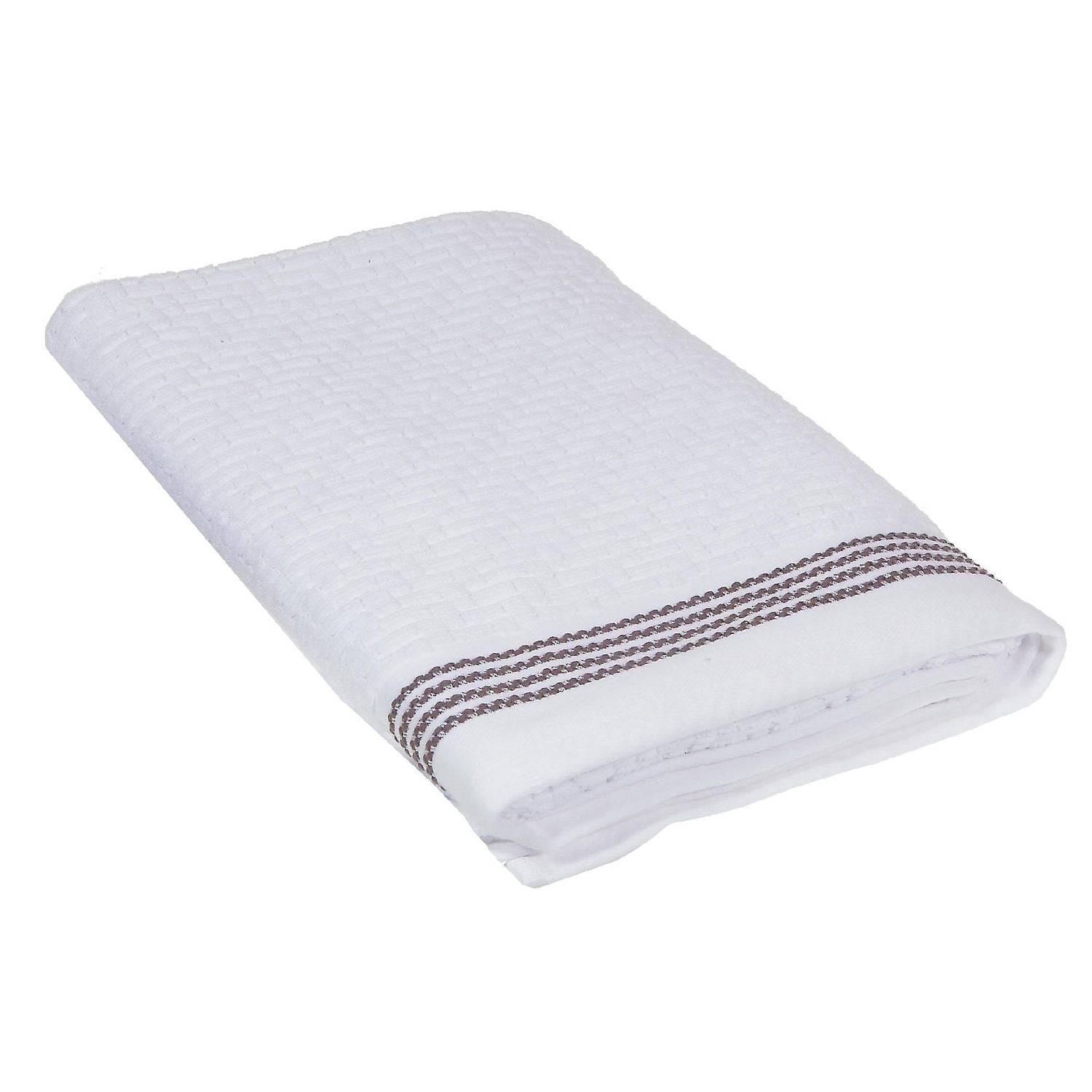 Luxe Point Serviette De Bain (30 X 60) (Blanc) - Set of 2