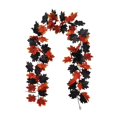thumbnail image 1 of Halloween Thanksgiving Decoration Artificial Plants Wall-Mounted Maple Leaves Rattan Decorative Pendant, 1 of 4