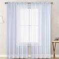 thumbnail image 3 of TIELUTT Enhance Privacy Yet Light: Stunning Solid Color Semi Sheer Window Heat Out Curtains Colorful Shower Curtains for Bathroom Curtains with Design Tall Curtains Long Shower Curtain Liner 84 Lengt, 3 of 5