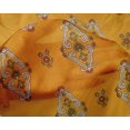 thumbnail image 5 of oneOone Silk Tabby Orange Fabric Block Craft Projects Decor Fabric Printed By The Yard 42 Inch Wide, 5 of 5