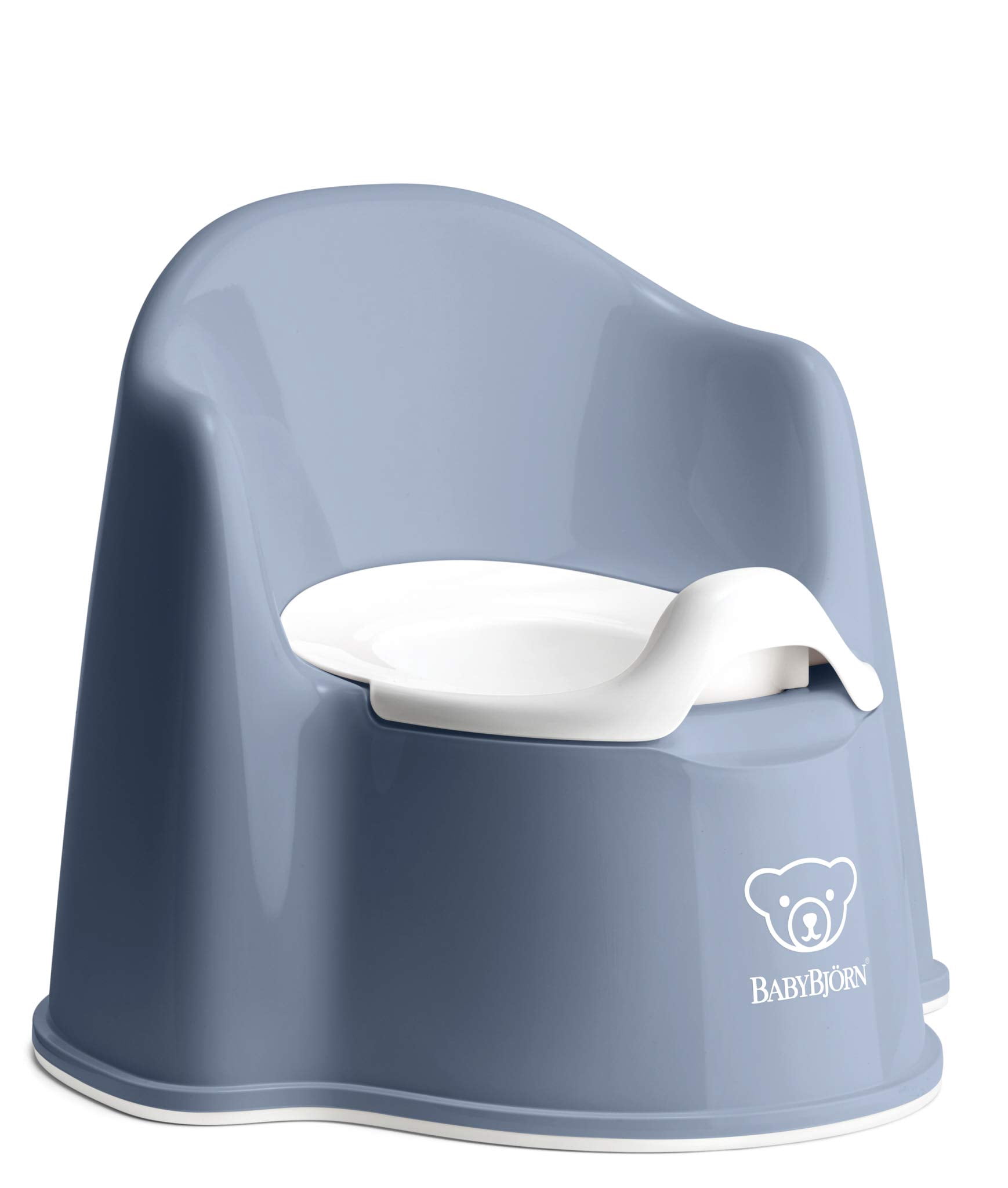 BabyBjorn Potty Chair, Deep Blue/White
