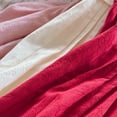 thumbnail image 5 of LUOGENLI Robe Fille Été Sans Manches Couleur Unie Robe Décontractée pour Tout-Petits et Enfants Ensemble Jupe Maxi à Volants Rouge 2-3 Ans, 5 of 5