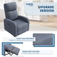 thumbnail image 3 of AKDSteel Ergonomic Manual Recliner Chair, High Back Single Sofa With Soft Cushion, Wide Arms, And Side Pocket, 3 of 6