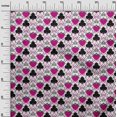 thumbnail image 3 of oneOone Tissu Georgette Viscose Magenta Foncé pour Robe de Poker Tissu Imprimé au Mètre 42 Pouces de Large, 3 of 4