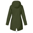 thumbnail image 4 of Mikilon Manteau de Pluie Uni pour Femme Extérieur Grande Taille Imperméable à Capuche Coupe-Vent Ample, 4 of 6