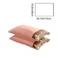 thumbnail image 4 of Sentmoon Pillow Covers 18x18 Throw Pillow Covers 18x18 Solid Color Luxurius Pillowcase Set 2-Piece Lace Cutis-Friendly Skidproof Pillowcases European Embroidered Pillow Covers, 4 of 7