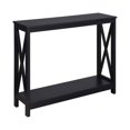 thumbnail image 1 of Pemberly Row Table Console Rectangulaire Traditionnelle, Fini Bois Noir, 1 of 3