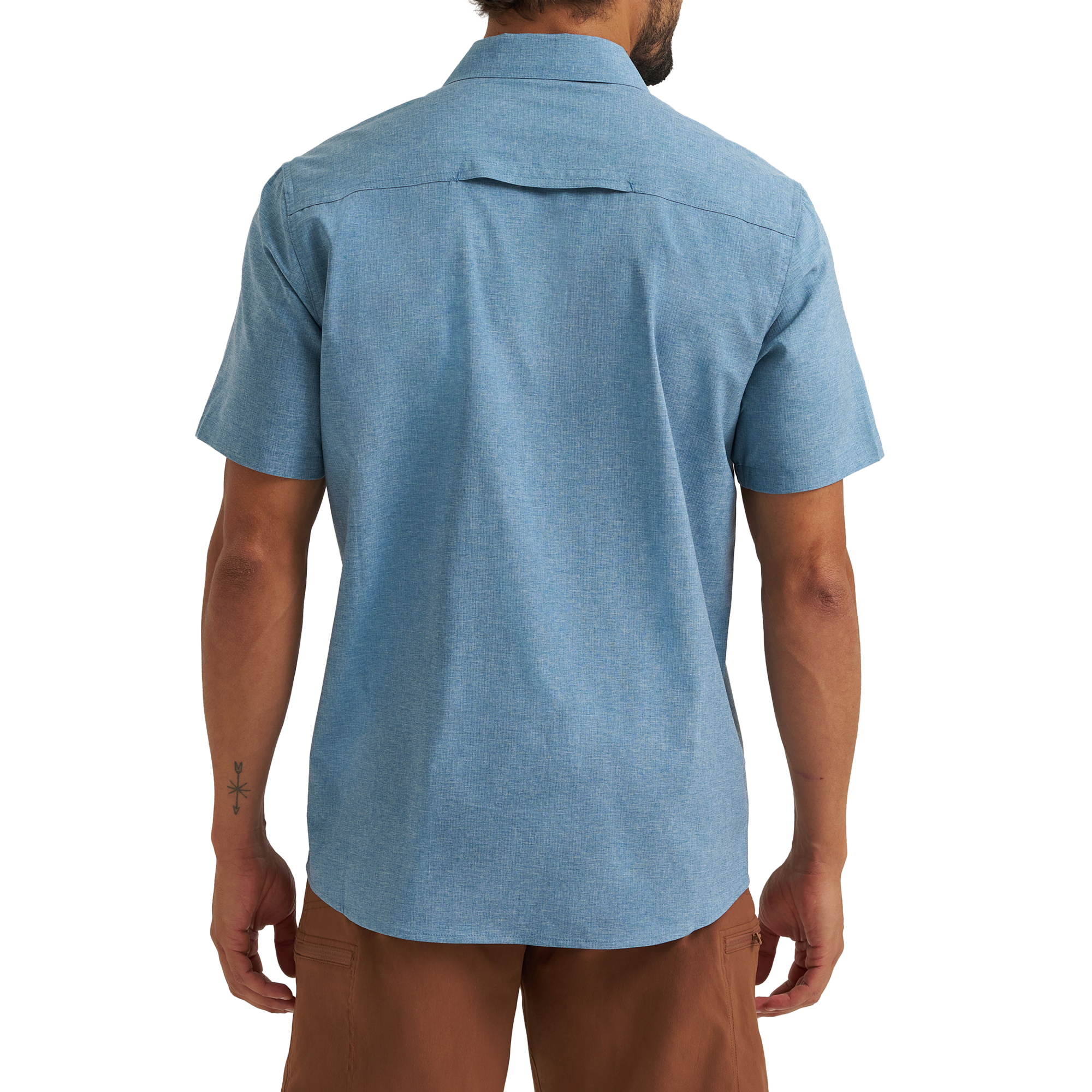 Wrangler® Men's Western Inspired Short Sleeve Single Pocket Shirt