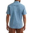 thumbnail image 4 of Wrangler® Men's Outdoor Shirt, Short Sleeve, Blue, 4 of 9