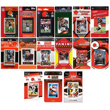 C&I Collectables NFL Cleveland Browns 15 Different Licensed Trading Card Team Sets
