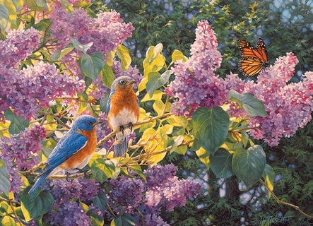 Cobble Hill 500 Piece Puzzle - Spring Interlude - Sample Poster Included
