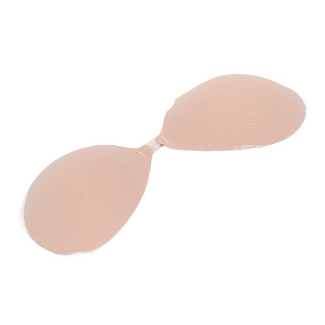 Strapless Adhesive , Breathable Easy Wearing Perfect Fit Silicone Push Up For Dress Up Black,Skin Color