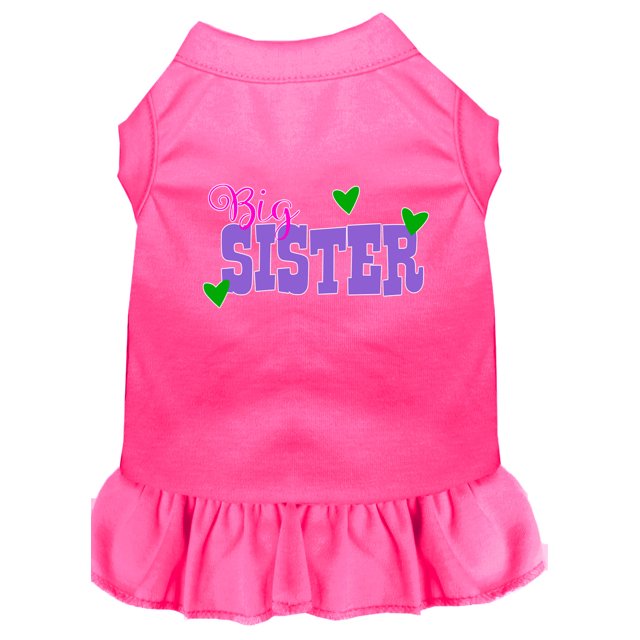 Robe pour Chien Grande Sœur Imprimée Écran Rose Vif TP
