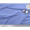 thumbnail image 2 of Soimoi Rayon Fabric Heart & Pizza Slice Food Print Fabric by The Yard 42 Inch Wide, 2 of 3
