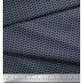 thumbnail image 2 of Soimoi Satin Silk Fabric Dot & Geometric Small Print Sewing Fabric Yard 42 Inch Wide, 2 of 3