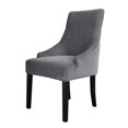 thumbnail image 4 of Amdohai Chair Cover Velvet Chair Slipcovers Removable Washable Soft Dining Chair Protector Cover Grey, 4 of 8