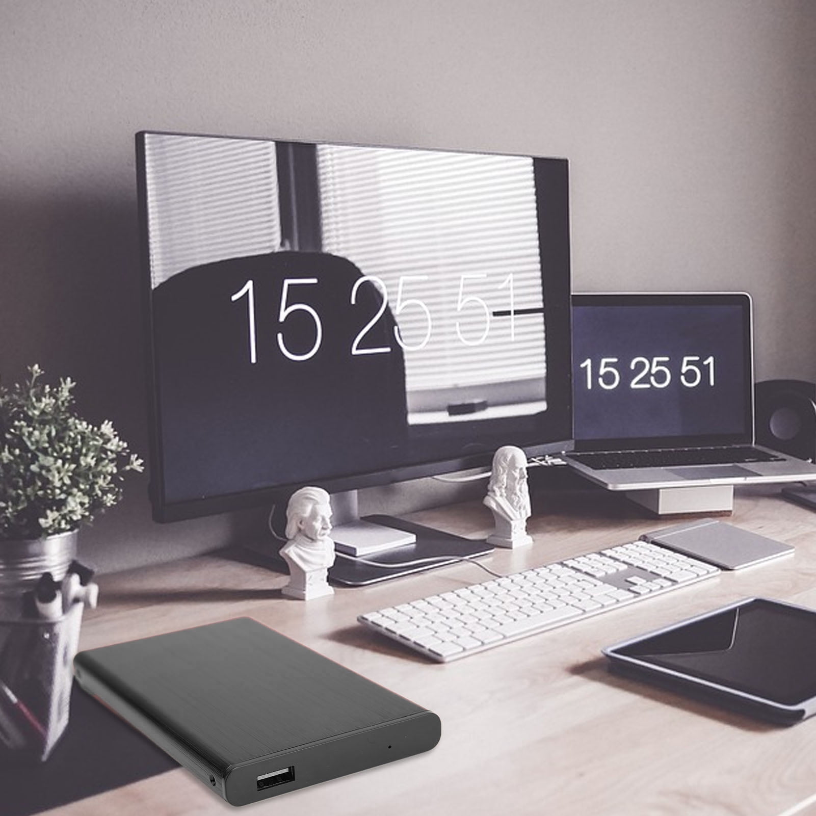 2.5 Inch Hard Drive Enclosure, USB3.0 Computer Hard Drive Case With LED Status Indicator, For 2.5 Inch 7-9.5mm Thick  Interface HDD