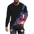 thumbnail image 1 of Birdeem Men Casual Fashion Printing Round Neck Pullover T-Shirt Short Sleeve Tops, 1 of 1