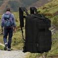 thumbnail image 3 of Durable Hiking Backpack 30L Travel Haversack Knapsack for Outdoor Backpacking Black, 3 of 8