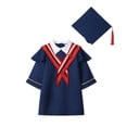 thumbnail image 1 of Tenue de Graduation pour Garçons Adolescents Ensemble de Deux Pièces avec Chapeau et Robe de Graduation pour Enfants de 10 à 12 Ans Vêtements pour Enfants, 1 of 8