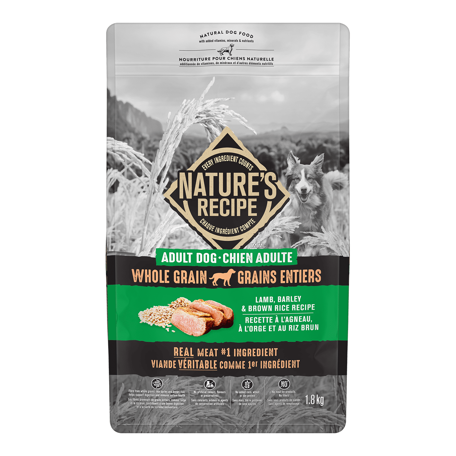 Natures Recipe 1.8KG Whole Grain Adult Dog Food