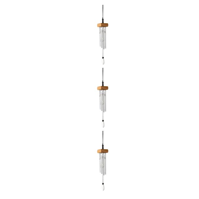 Youkk Exquisite Wind Chimes With Intricate For Refined Look Multiple Styles And Colors Wind Chime Pendant burlywood 3Set
