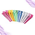 thumbnail image 4 of 50 Pcs Barrettes Colorées en Forme de Bec de Canard, Mode Aluminium, Positionnement Crocodile pour Femmes Coiffeuse, 4 of 7