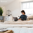 thumbnail image 2 of Comtest Chunky Knit Throw Blanket Chenille, Beige, 50"x60"(Office Size), 2 of 6