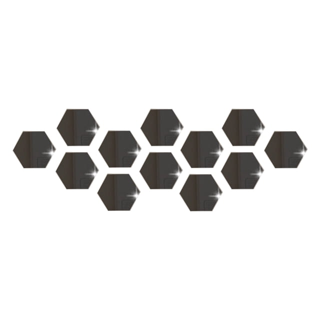 Autocollant Mural Hexagonal en Acrylique Bricolage 3D Stéréo pour la Maison pour Design Intérieur