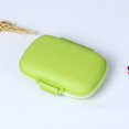 thumbnail image 2 of Wheat Straw Portable Plastic Pill Storage Box 8 Grid pill box Wheat straw Mini Vitamins Organizer Medicine Containers, 2 of 5