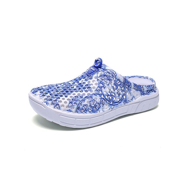 Innerwin Sabots pour Femmes Mules d'Été à Enfiler Séchage Rapide Sandales Plage Douche Bleu 8