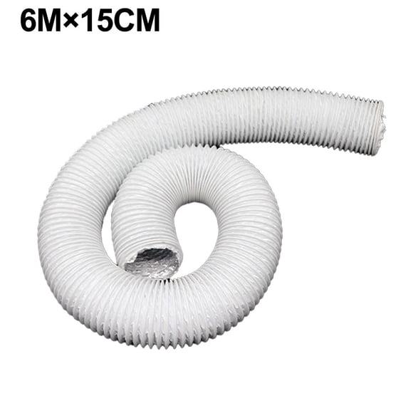 suyin 6 Inch Fan Pipe Flexible Pvc Aluminum Tube Exhaust Hose 6M Ventilation Duct