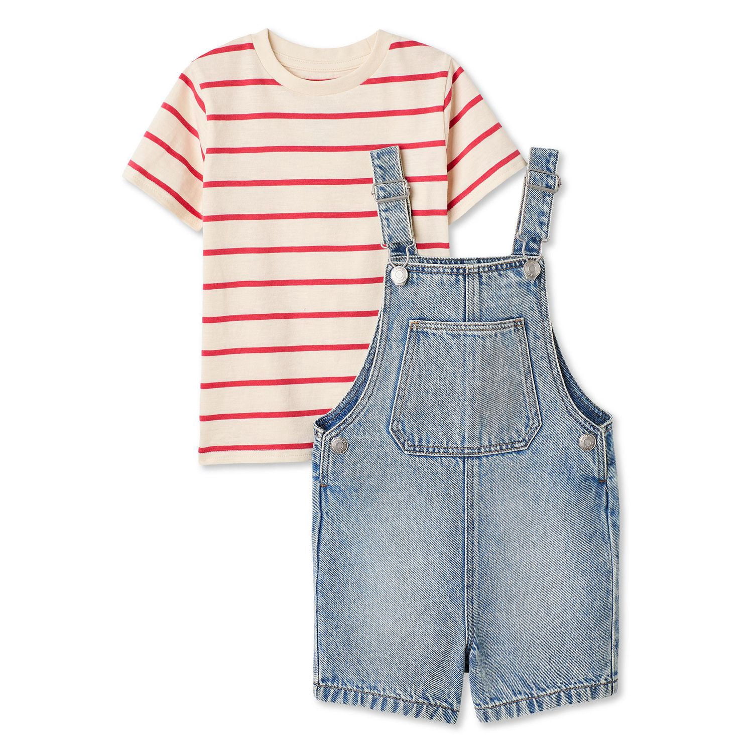 George Toddler Boys' Two Piece Short Overall Set