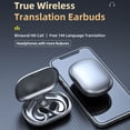 thumbnail image 4 of Clip On Real Time Translation Earbuds With APP, Stereo System Power Display 144 Languages Translation Earphone Supports Music And Talk, For Business Travel Learning, 4 of 8