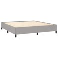 thumbnail image 3 of vidaXL Bed Frame Light Grey 152x203 cm Queen Fabric, 3 of 7
