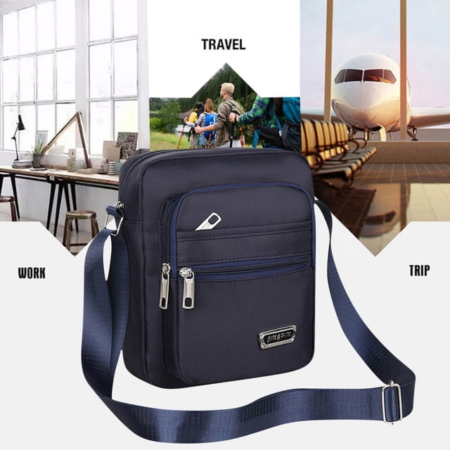 Vaidha Six Layer Zipper Single Shoulder Messenger Bag Business Bag Wallet